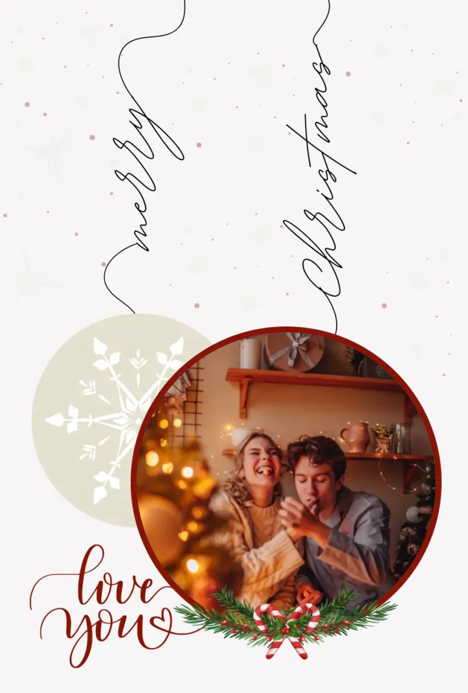 Kişiye Özel Merry Christmas Tasarım Poster